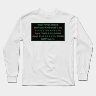 Life Thoughts Long Sleeve T-Shirt